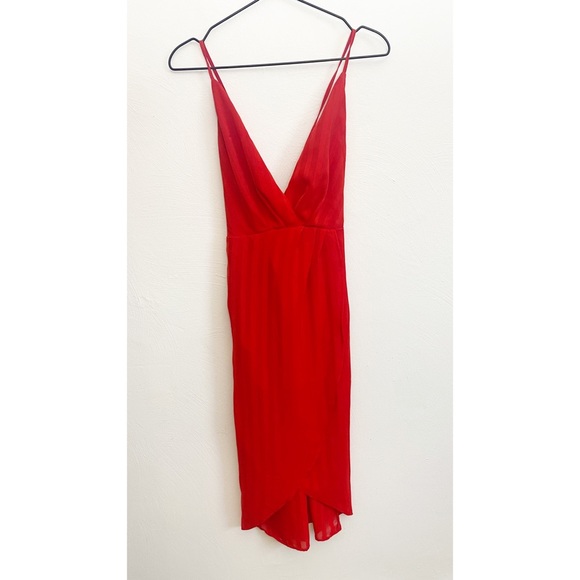 Red backless midi dress small - Picture 1 of 7